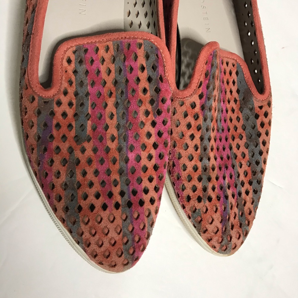 Lori Goldstein laser cut slip on loafers flats - Picture 2 of 12